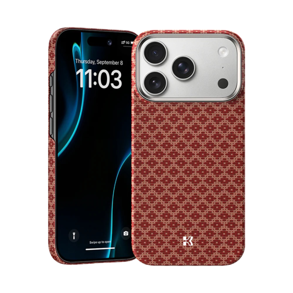 ArmorGrid ArmorAir Case built with Kevlar® Terra Orange for iPhone 17 Pro Max