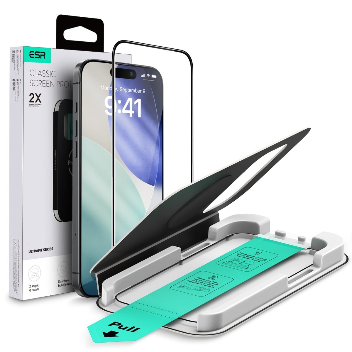 UltraFit-Classic-Screen-Protector-FD-1-pack-1200x1200-1.jpg ESR Ultrafit Classic Screen Protector for iPhone 17 Series (1 Pack) - Image 1