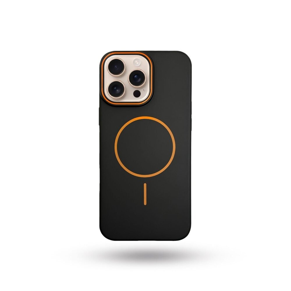 Matte Magnetic Orange MagSafe Polycarbonate Case