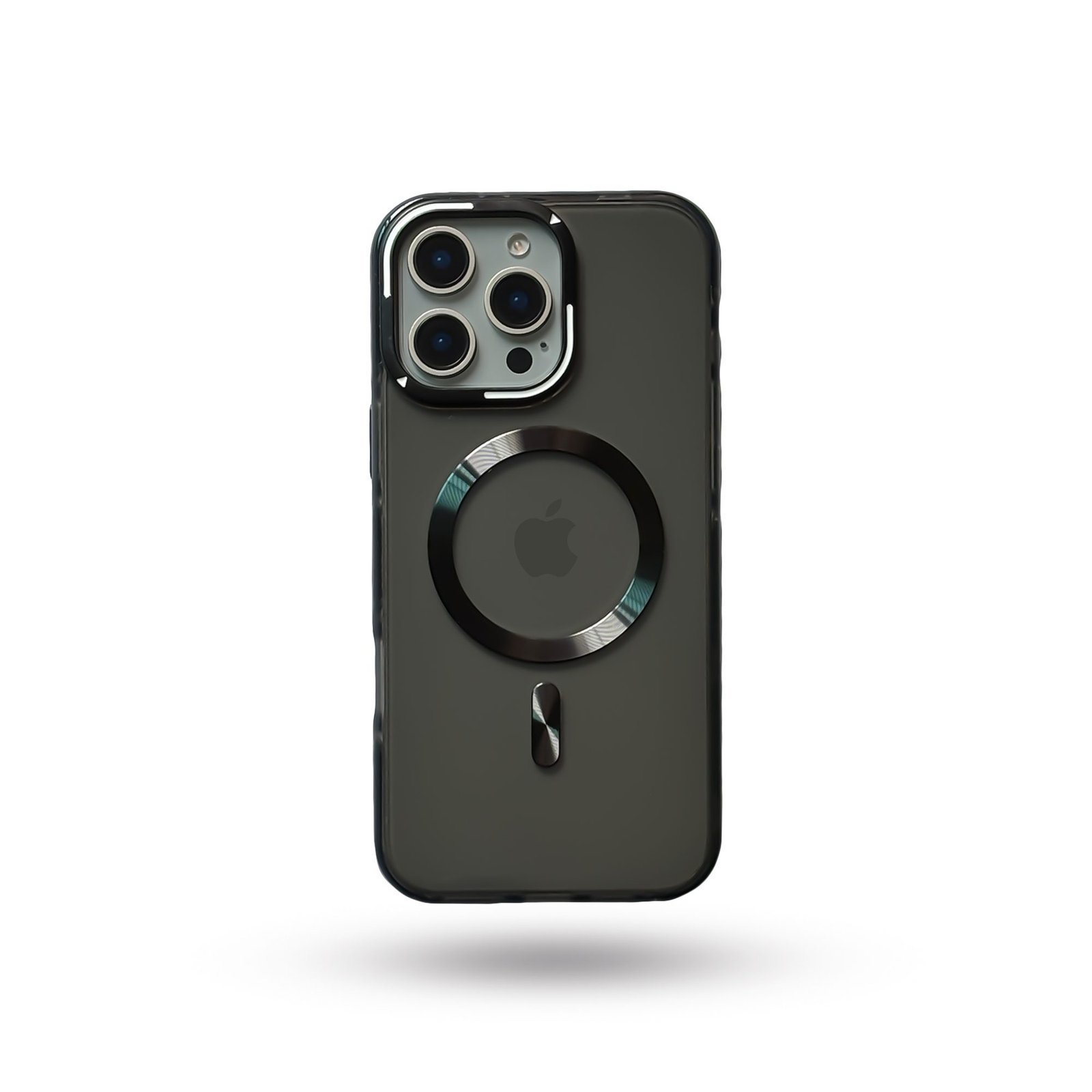 camera-black-tranns.jpg Black Magnetic MagSafe Anti-Yellow Transparent Case Crystal Clear Protection. - Image 1