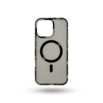 Black Magnetic MagSafe Anti-Yellow Transparent Case Crystal Clear Protection. - Image 2