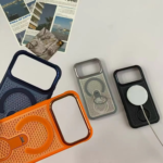 Premium Magnetic Stand Mesh Cooling Case for iPhone –IOS Cover - Image 4