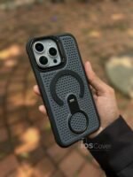 Premium Magnetic Stand Mesh Cooling Case for iPhone –
