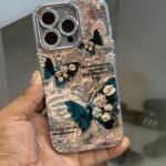 Luxury Butterfly Stone Case for iPhone With Camera lens