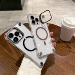 Luxury Anti-Yellow Transparent MagSafe Case with HD Camera Lens Protection - Image 8