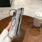Luxury Anti-Yellow Transparent MagSafe Case with HD Camera Lens Protection - Image 9