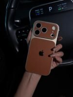 Luxury Leather Texture iPhone Case – Premium Matte Slim Protective Cover with Camera Guard - Image 7