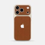 Luxury Leather Texture iPhone Case – Premium Matte Slim Protective Cover with Camera Guard