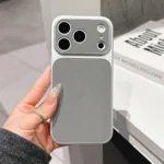Luxury Leather Texture iPhone Case – Premium Matte Slim Protective Cover with Camera Guard - Image 2