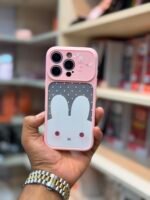 Cute Pink Bunny 3D Protective iPhone Case – Aesthetic Camera Protection Cover - Image 8