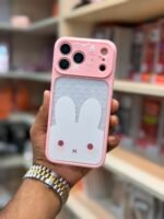 Cute Pink Bunny 3D Protective iPhone Case – Aesthetic Camera Protection Cover - Image 6