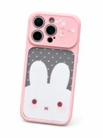 Cute Pink Bunny 3D Protective iPhone Case – Aesthetic Camera Protection Cover - Image 3