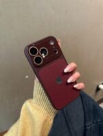 Premium Leather Texture iPhone Case | Luxury Protective Case with Camera Protection - Image 6