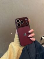 Premium Leather Texture iPhone Case | Luxury Protective Case with Camera Protection - Image 3
