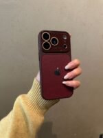 Premium Leather Texture iPhone Case | Luxury Protective Case with Camera Protection - Image 2