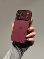 Premium Leather Texture iPhone Case | Luxury Protective Case with Camera Protection - Image 5